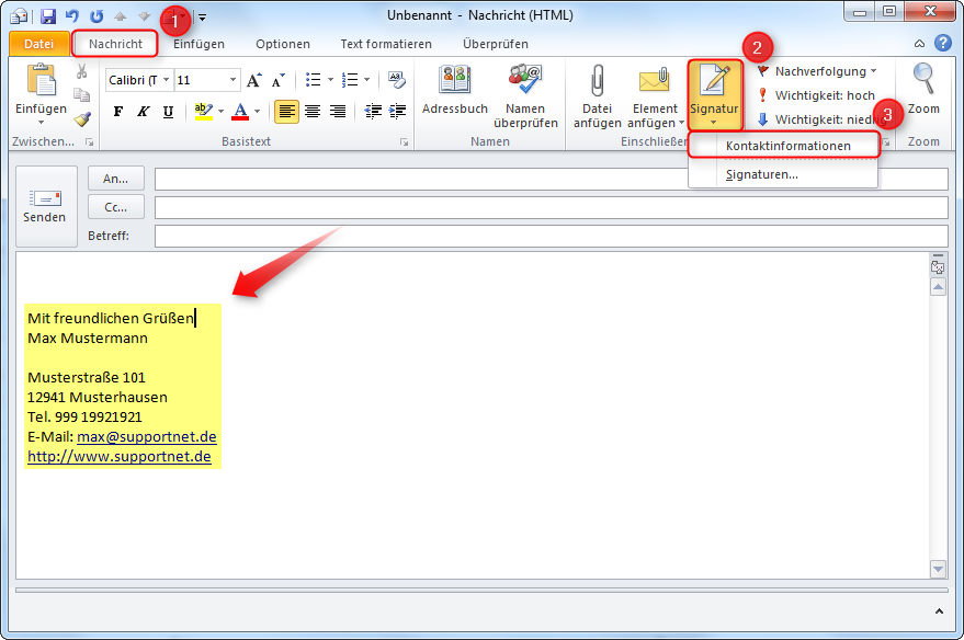 32++ Outlook bild in text einfuegen , Outlook 2010 Signatur hinzufügen