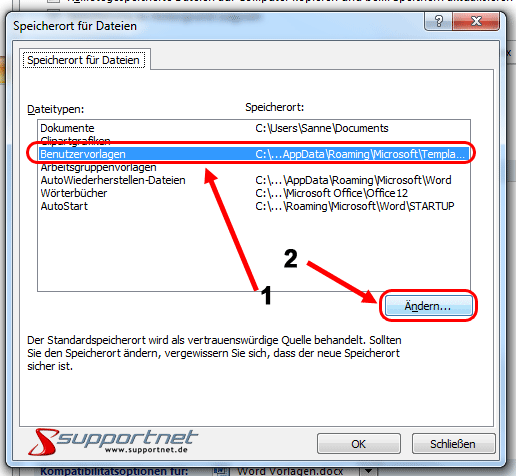 Word Vorlagen Von Microsoft Office 2003 In Word 2007 Installieren Und Nutzen Supportnet