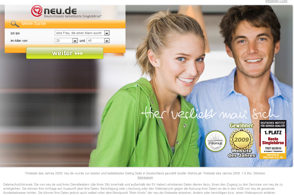 Online Dating Deutschland Vergleich