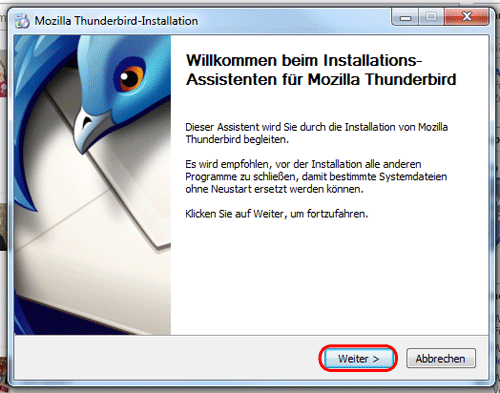 03-Mozilla-Thunderbird-3-Installation-Begruessungsbildschirm-470.gif