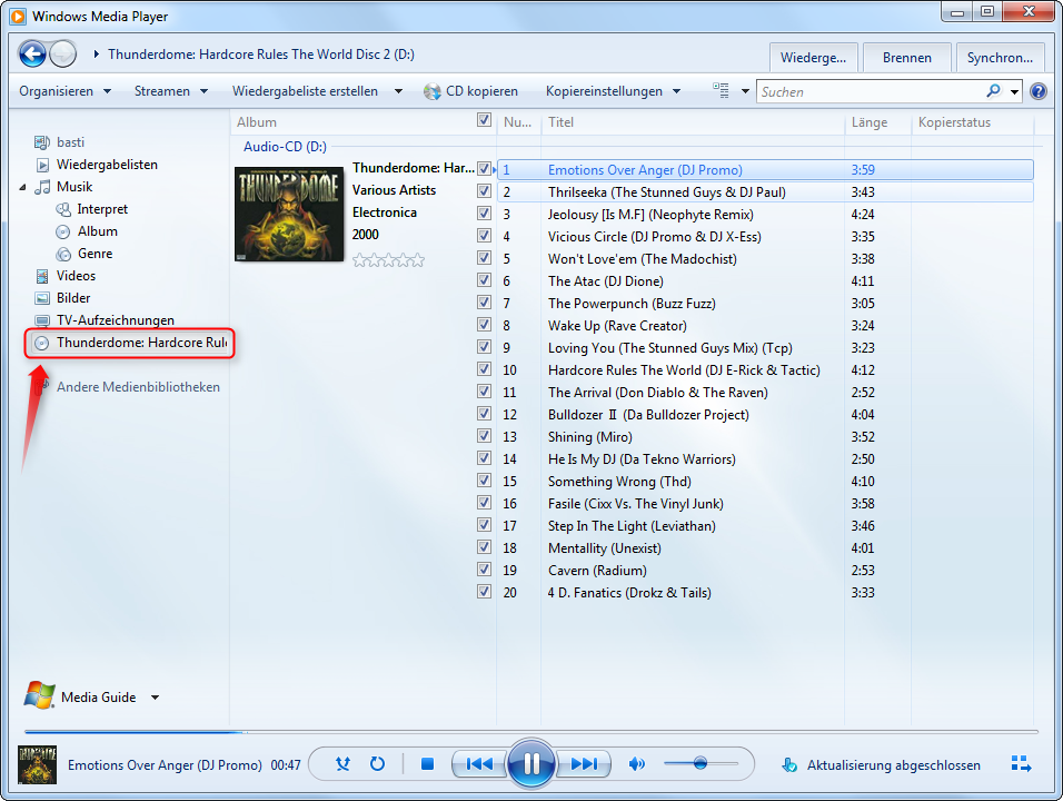 lamentar Obediente solo Audio CD in MP3 umwandeln mit Windows Media Player 12 – Supportnet