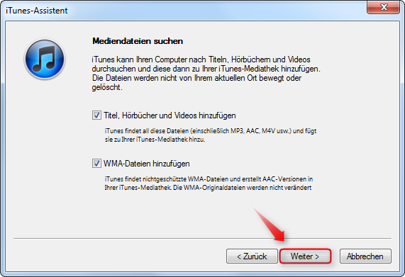 02-iTunes-CD-in-MP3-umwandeln-Assistent-Medien-hinzufuegen-470.png