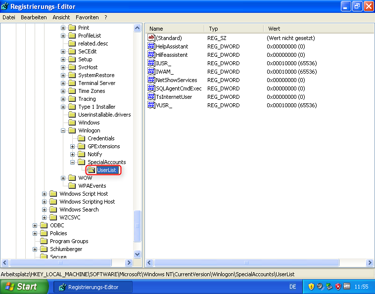 03-XP-Benutzer-verstecken-userlist-Schluessel-oeffnen-470.png