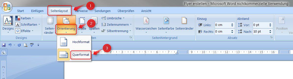 Flyer In Microsoft Word Erstellen Supportnet